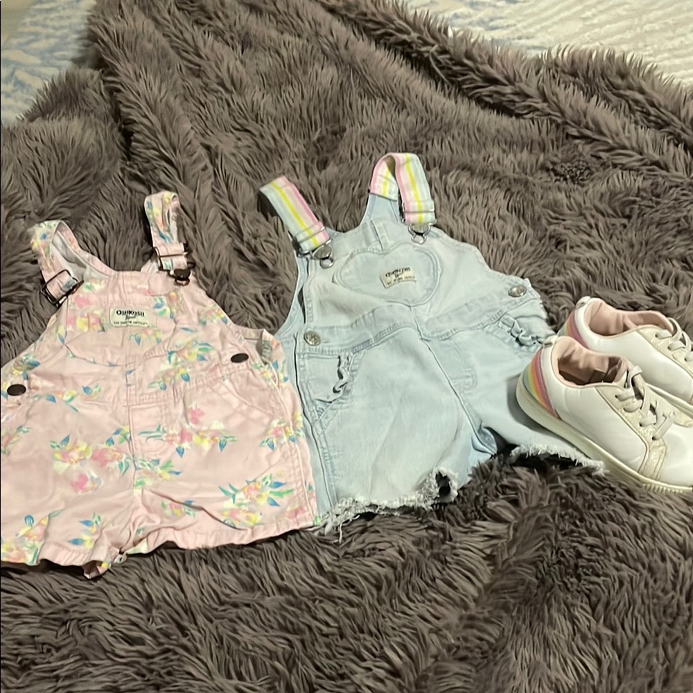 OshKosh B'gosh Pink and Blue Jumpsuits for Playful Days